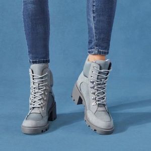 JustFab Hiking Boots Tan Anastazia Booties